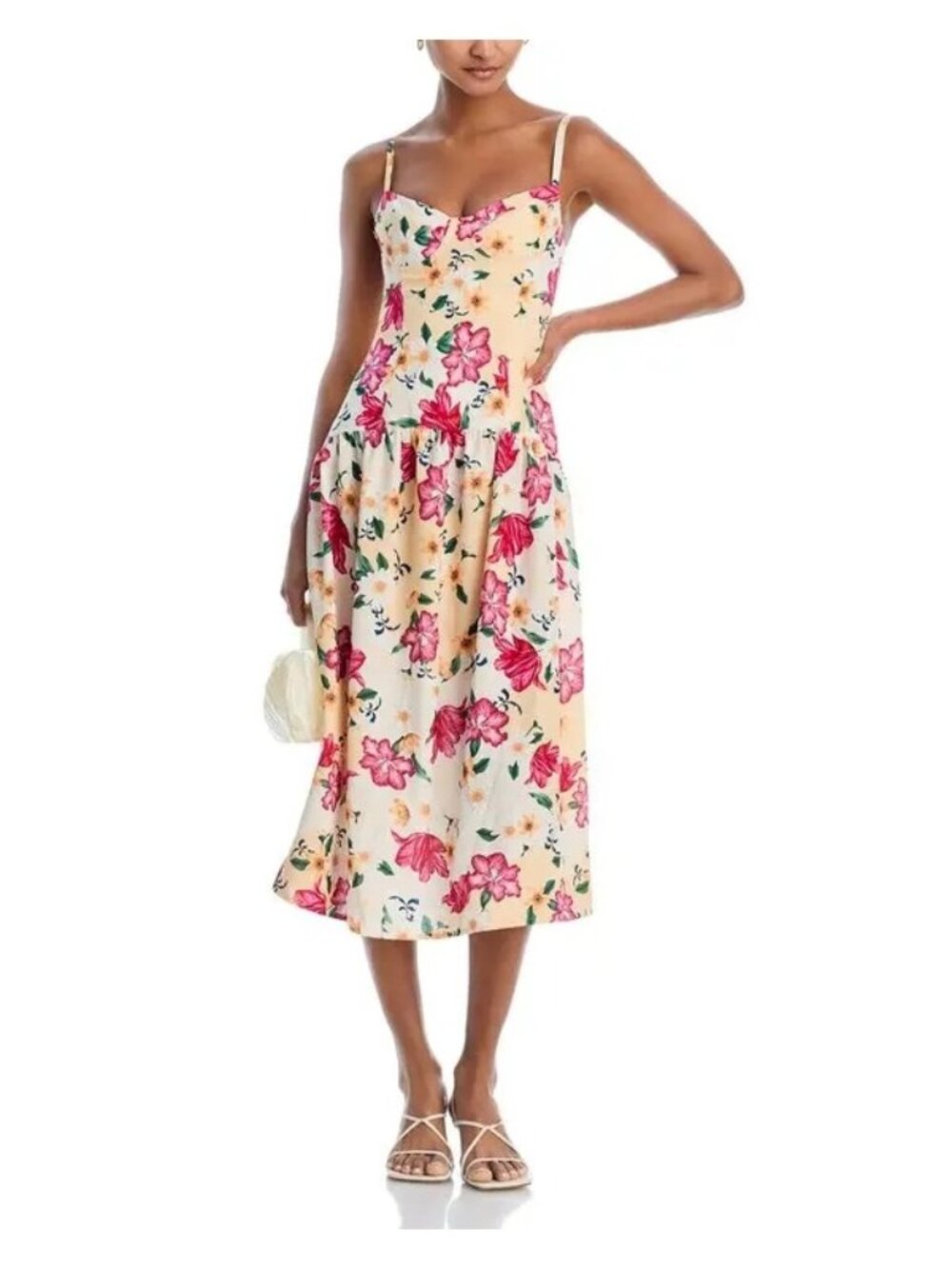Agua Bendita Rayna Maxi Dress Floral Multicolor Womens Size Large